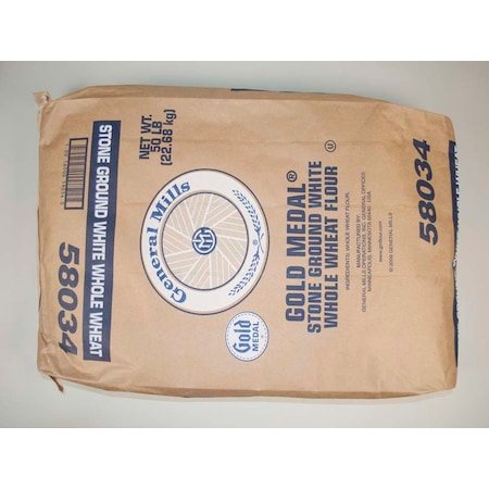 Gold Medal Stone Ground White Whole Wheat Flour 50lbs 16000-58034
